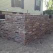 Brick work foundation, remodel, brick masonry. 